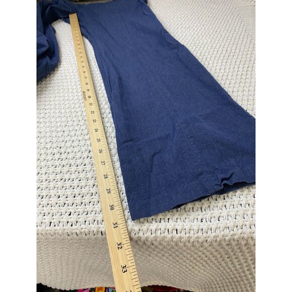 Talbots Portland Trouser Bootcut Denim Women size 10 Blue Stretch Elastic Waist - Picture 8 of 15